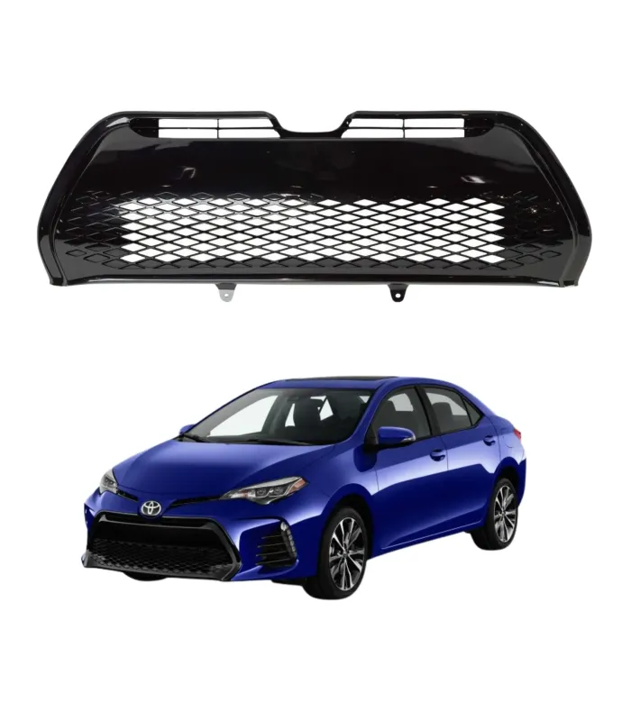 Parrilla Inferior Toyota Corolla SE XSE Sport 2017 2018 2019, Muestra carro azul.