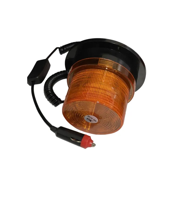 Luz Centella de Emergencia LED SMD 5730 Real Color Ambar Base Magnética 9.3cm 12V,Mejor angulo de muestra.