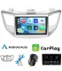 Combo Radio Pantalla QLED 9 pulgadas Hyundai Tucson 2016 2017 2018, presenta todos los componentes