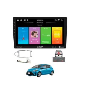 Combo De Radio Android CarPlay Toyota Vitz 2012 - 2017