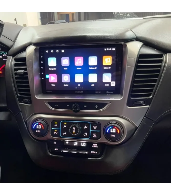 Combo Multimedia 9 Pulgadas QLED Chevrolet Tahoe 2015-2018 con Apple CarPlay Android Auto Cámara AHD y Módulo CANBUS