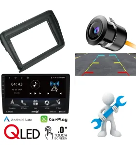 Combo Multimedia Suzuki Swift 2017 a 2024 Pantalla 9 Pulgadas QLED Android 12 CarPlay Camara Reversa AHD Kit Instalacion