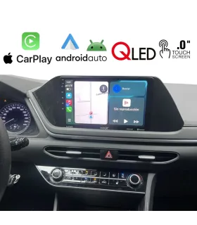 Combo Multimedia 10 Pulgadas QLED Hyundai Sonata DN8 2020-2024 con Apple CarPlay Android Auto Cámara AHD e Instalación Incluida