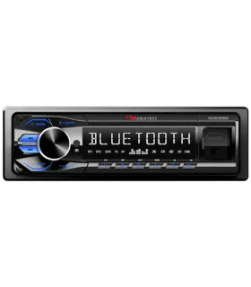 Radio Nakamichi NQ512BB receptor digital 1-DIN con Bluetooth 5.1 USB AM/FM y salida de 50W x 4