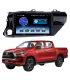Kit Instalación Radio 10 Pulgadas Toyota Hilux 2016-2025, presenta Hilux color rojo
