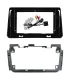 Kit de fascia marco adaptador y arnés de cables para radio de 9 o 10 pulgadas Nissan Kicks años 2016 a 2021