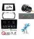 Combo Multimedia Nissan Kicks 2016-2021 Pantalla Onelux 10 Pulgadas QLED Android 12 CarPlay Fascia OEM y Camara Reversa AHD