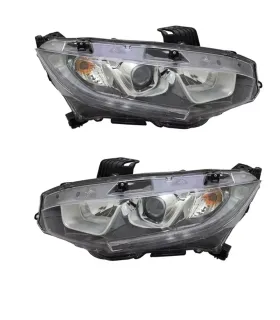 Pantalla Delantera Faro Honda Civic 2019 2020 2021 Halogena con Lupa Proyector OEM 33150-TBA-A31 33100-TBA-A31