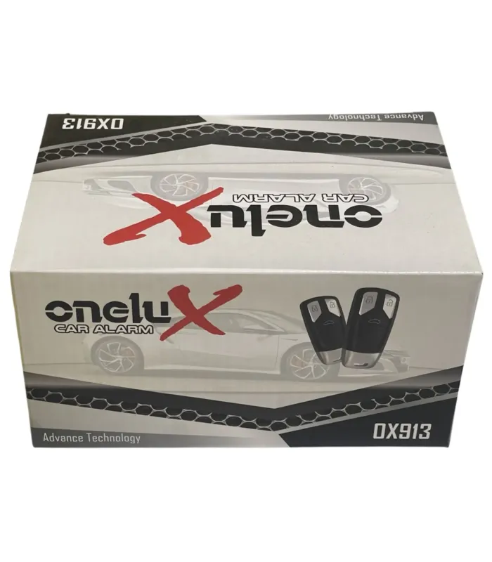Caja del Sistema de Alarma Universal para Vehículo Onelux XO913 con Controles Remotos Tipo OEM Metalizados