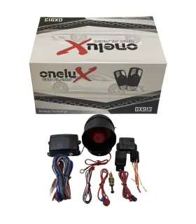 Caja del Sistema de Alarma Universal para Vehículo Onelux XO913 con Controles Remotos Tipo OEM Metalizados