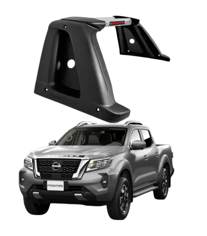 Barra Anti Vuelco Roll Bar P-4057 Universal para Camionetas 2005 a 2024 Hilux Frontier L200 Amarok Negro Mate AutoFashion RD