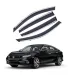 Viseras de Puertas Honda Civic 2016 2017 2018 2019 2020 2021 Negras con Borde Niquelado Cromado Kit 4 Piezas