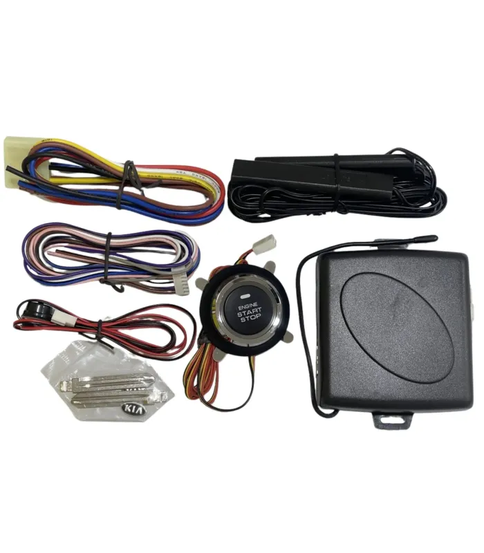 Contenido del Kit Botón de Encendido Inteligente W-546 modulo controles tipo KIA cables antena