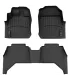 Alfombras WeatherTech FloorLiner para Isuzu D-Max 2012 a 2020 Doble Cabina Negras 441700-1-2
