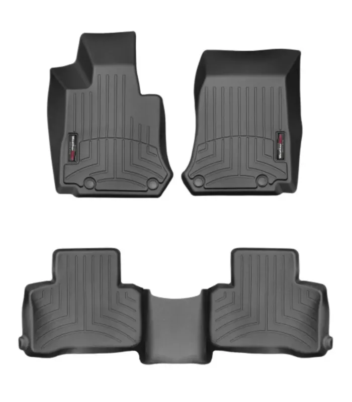 Alfombras WeatherTech FloorLiner para Mercedes-Benz GLC Class SUV 2016-2022 Juego Completo Negras