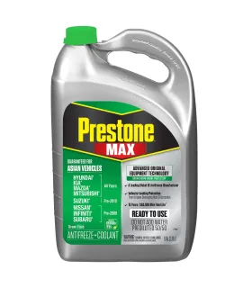 Galón de Coolant Prestone MAX AF6610 Verde Green Fluid para vehículos asiáticos Hyundai Kia Mazda Mitsubishi protección 15 años
