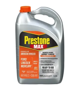 Anticongelante Refrigerante Prestone MAX American Vehicles Naranja AF6800 para Ford Lincoln y Mercury 2002 en adelante 50/50