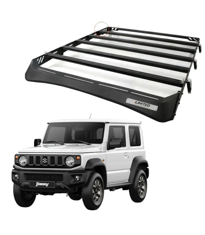 Parrilla de Techo Rack Suzuki Jimny 2018-2026 3 Puertas Marca Limited Acero y Aluminio