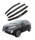 Juego de Viseras Guardalluvia con Ribete Niquelado para Kia Sportage años 2011 2012 2013 2014 2015 Ahumadas con Cromo