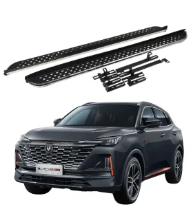 Estribos Laterales Changan CS55 Plus 2022 2023 2024 Aluminio Antideslizante Protección muestra