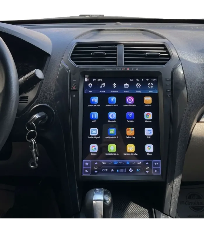 Pantalla Android Tesla Style 12.1 Ford Explorer 2011-2019 4GB RAM 64GB ROM. Muestra No.2
