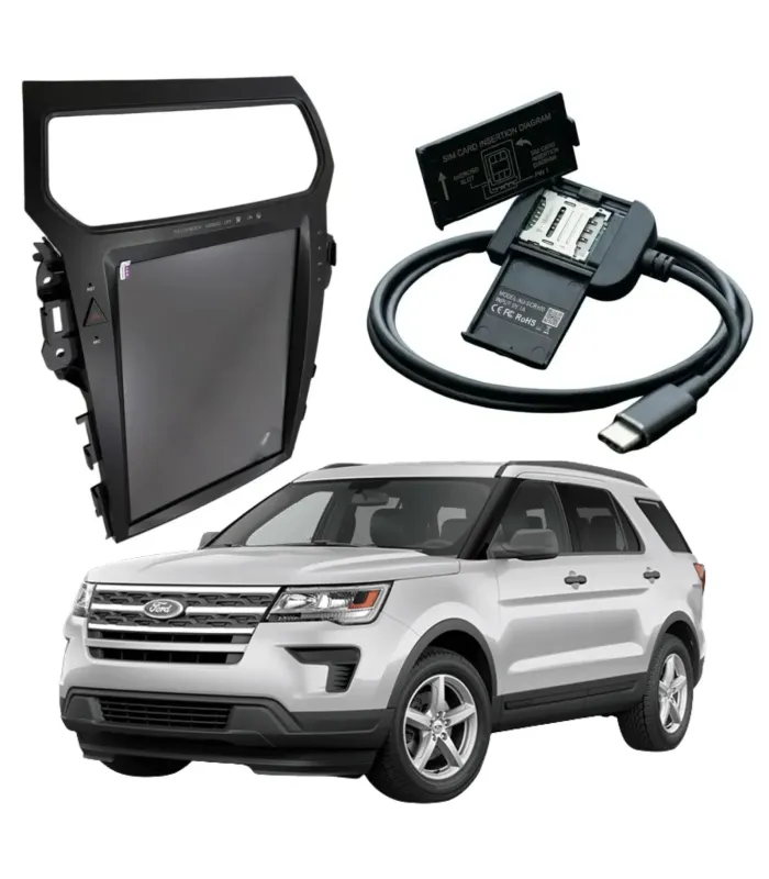 Pantalla Android Tesla Style 12.1 Ford Explorer 2011-2019 4GB RAM 64GB ROM.