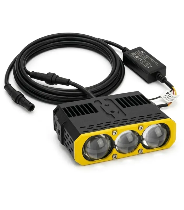 Foco Proyector Focus LED P02 Laser 210W 60000 Lumenes Luz Auxiliar LED Blanca 6000K para Autos Motos Off Road IP68