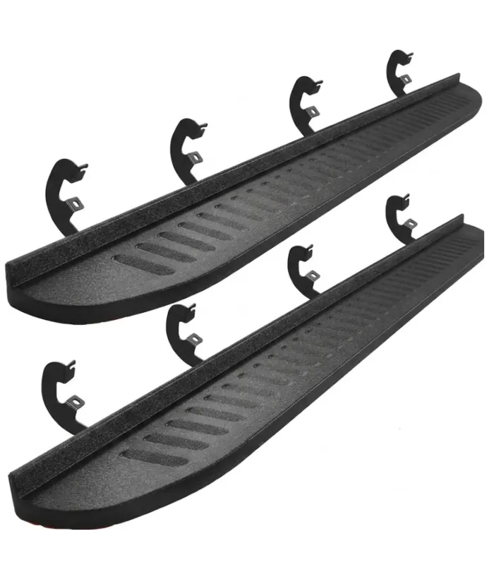 Estribos Laterales Negros Texturizados Off Road Plataforma para Chevrolet Silverado 2019-2024 COD 106015 Detalle
