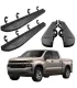 Estribos Laterales Negros Texturizados Off Road Plataforma para Chevrolet Silverado 2019 2020 2021 2022 2023 2024 COD 106015