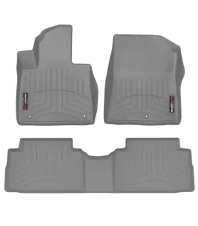 Alfombras WeatherTech FloorLiner a la medida para Hyundai Santa Fe 2021 2022 2023 Referencia 441656-1-2 Gris