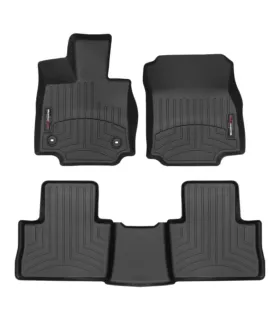 Alfombras Tipo Bandeja WeatherTech FloorLiner Toyota RAV4 2019 2020 2021 2022 2023 2024 2025 Set 1ra y 2da Fila negra