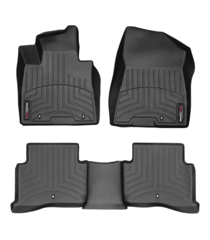Alfombras Tipo Bandeja WeatherTech FloorLiner Hyundai Tucson 2019 2020 2021 Proteccion Laser Set Completo Negro