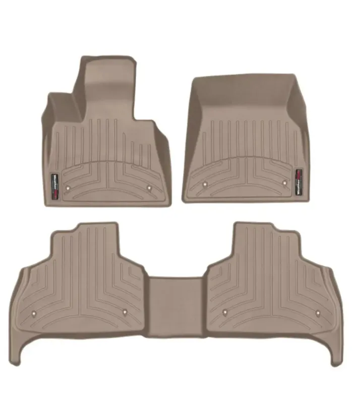 Alfombras Tipo Bandeja WeatherTech FloorLiner BMW X5 2019 2020 2021 2022 2023 2024 2025 2026 40i M50i 50i 1ra y 2da Fila Taupe