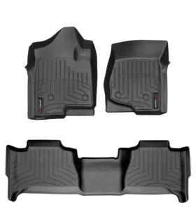 Alfombras de Piso WeatherTech FloorLiner Cadillac Escalade 2007_2014 Protector de Suelo Ajuste Laser Premium Negro