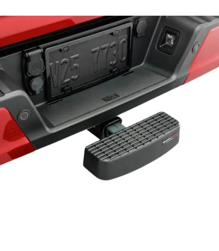 Protector de Bumper Trasero y Escalon de Acero WeatherTech BumpStep 8ABS2WHP1 Universal para Enganche de 2 Pulgadas