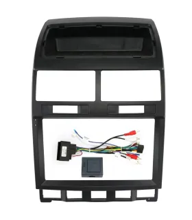 Dash Kit Fascia Frente Adaptador de Radio 9 Pulgadas Volkswagen Touareg 2004 2005 2006 2007 2008 2009 2010
