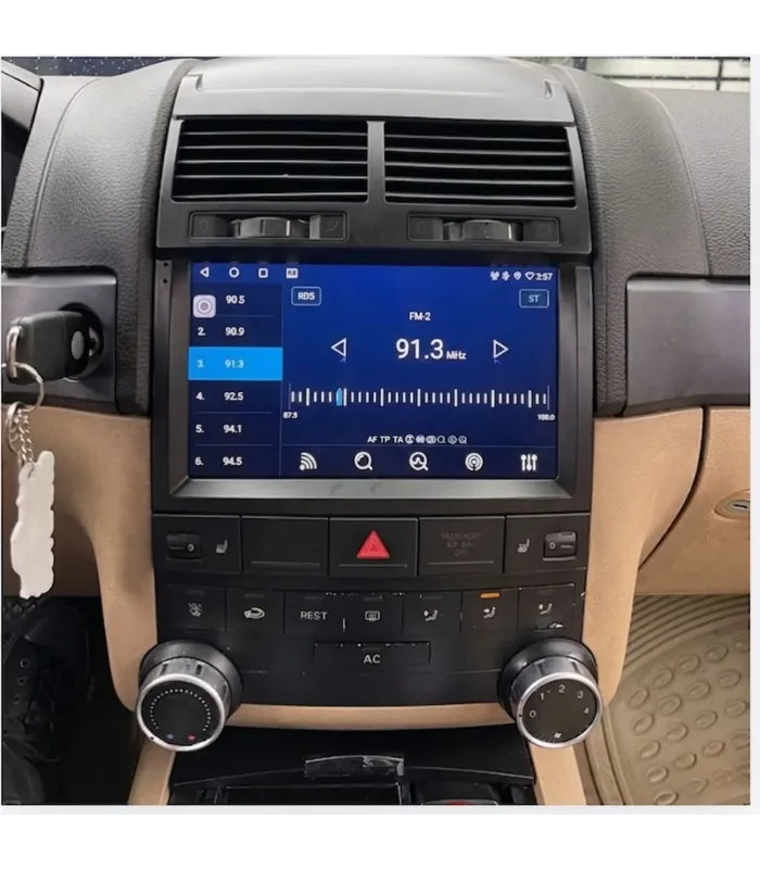 Combo Radio Multimedia 9 Pulgadas QLED Volkswagen Touareg 2004 a 2010 con Camara