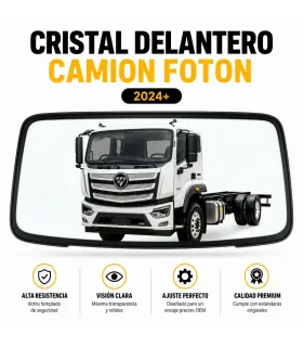 Vidrio parabrisas laminado de repuesto para Camión Foton 2024 en adelante.