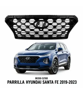 Parrilla Delantera Frontal Hyundai Santa Fe 2019 2020 Reemplazo OEM 86350-S2100