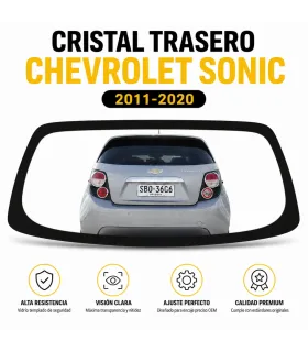 Vidrio trasero Chevrolet Sonic 2011 2020 sedan hatchback