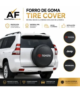 Forro para goma de repuesta hecho en vinil a la medida para cualquier tipo de SUV