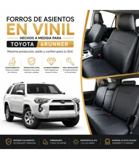 Forros de asientos en vinil hechos a la medida instalados en toyota 4runner
