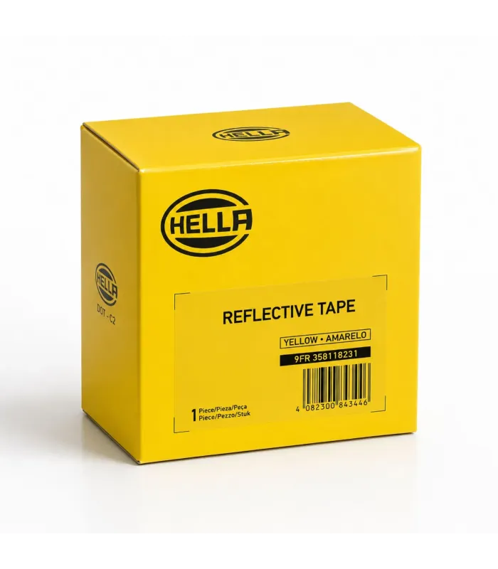 Cinta Reflectiva Hella Amarilla 2" x 150 caja