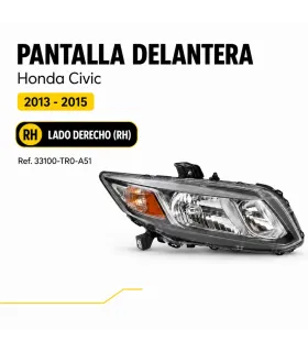 Farol delantero Honda Civic referencias 33100-TR0-A51