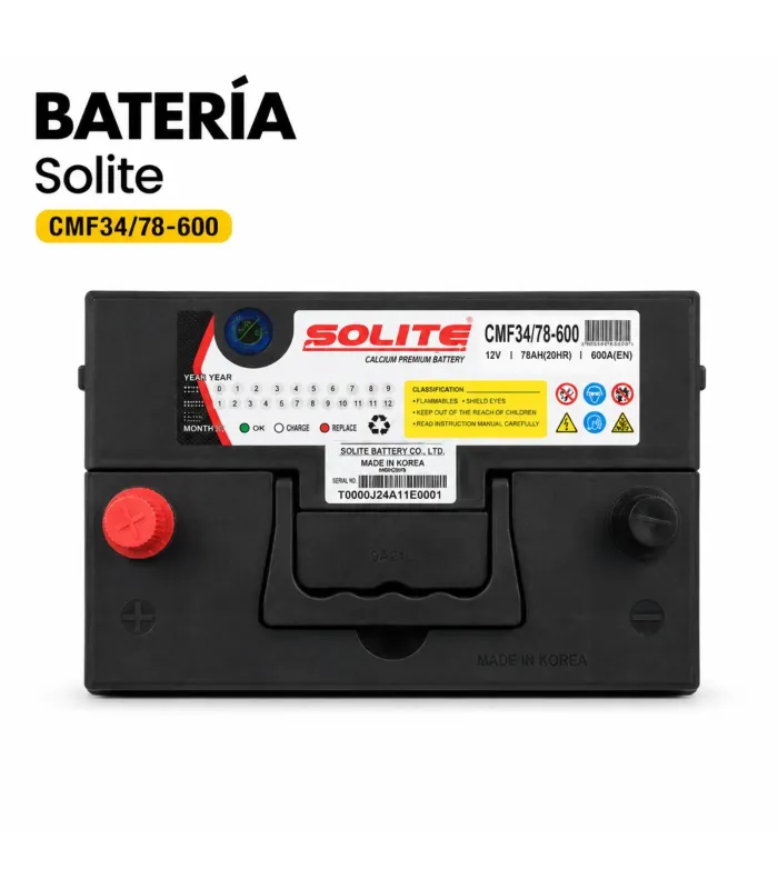 Batería Solite CMF34/78-600 600 CCA