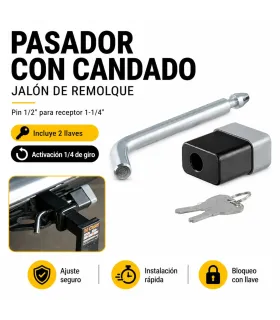 Pasador con candado CURT 23020 para jalón