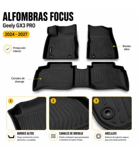 Alfombras Focus Mats Geely GX3 PRO 2024-2027