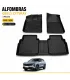 Alfombras TPE 3D negras para Geely Cityray