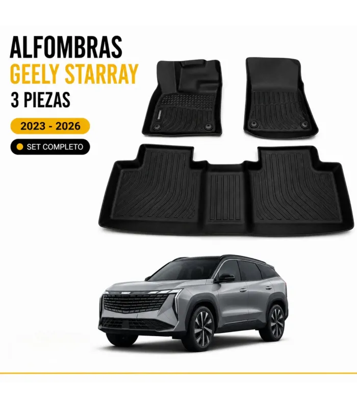 Alfombras TPE 3D negras para Geely Starray