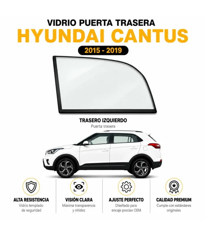 Cristal lateral Hyundai Cantus validar puerta y lado